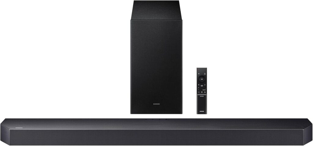 Samsung Q-Series Soundbar HW Q600F 3.1.2 ch Subwoofer (2025 Model) SpaceFit Sound Pro, Q-Symphony, Adaptive Sound