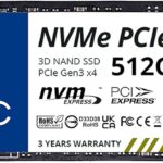 Timetec 512GB SSD NVMe PCIe Gen3x4 8Gb/s M.2 2280 3D NAND High Performance SLC Cache Read/Write Speed Up to 2,000/1,600 MB/s Internal Solid State Drive for PC Laptop and Desktop