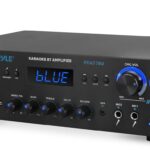 Pyle Bluetooth Home Audio Theater Amplifier Stereo Receiver- 4 Channel, 800 Watt Sound System w/ MP3,USB,SD,AUX,RCA,FM,MIC, Headphone, Reverb Delay, LED Vol, for Home/Studio/Theater Speakers- PDA77BU