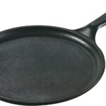 Lodge Cast Iron Griddle – 10.5 Inch Round Pre-Seasoned Griddle Pan for Pancakes, Tortillas, and More – Induction, Grill, Oven & Campfire Compatible – Made in USA, Non-Toxic, PFAS-Free