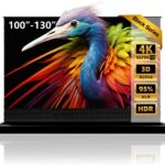 NothingProjector Projector Screen ALR, 110 inch, Ambient Light Rejecting, 4K UHD, Motorized Floor Rising Electric with Remote, Ground Up for Ultra Short Throw Projectors, No Installation NothPJ
