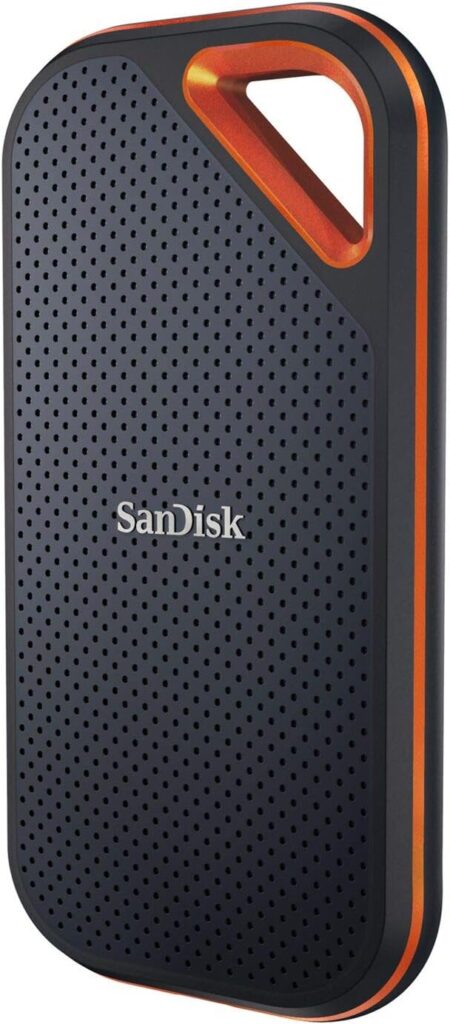 SanDisk 2TB Extreme PRO Portable External SSD – Up to 1050MB/s – USB-C, USB 3.1 – SDSSDE80-2T00-G25