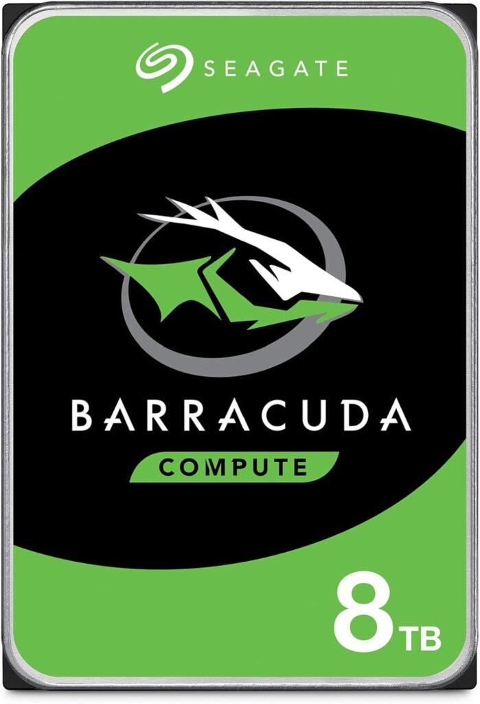 Seagate BarraCuda 8 TB Internal Hard Drive HDD – 3.5 Inch SATA 6 Gb/s, 5,400 RPM, 256 MB Cache for Computer Desktop PC (ST8000DMZ04/004)