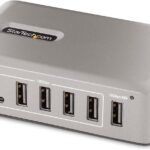 StarTech.com 10-Port USB-C Hub – 8X USB-A/2x USB-C – Self-Powered w/65W Power Supply – USB 3.1 10Gbps – Desktop/Laptop USB Hub w/USB-IF Certified 3ft Locking Cable, USB C Splitter, TAA
