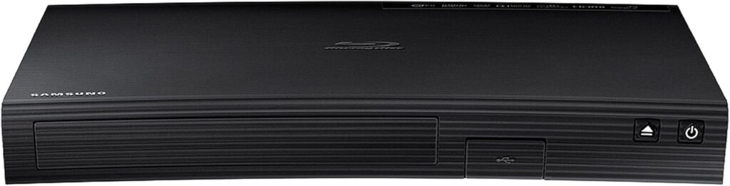 Samsung Blu-ray DVD Disc Player With Built-in Wi-Fi 1080p & Full HD Upconversion, Plays Blu-ray Discs, DVDs & CDs, Plus 6Ft High Speed HDMI Cable, Black Finish