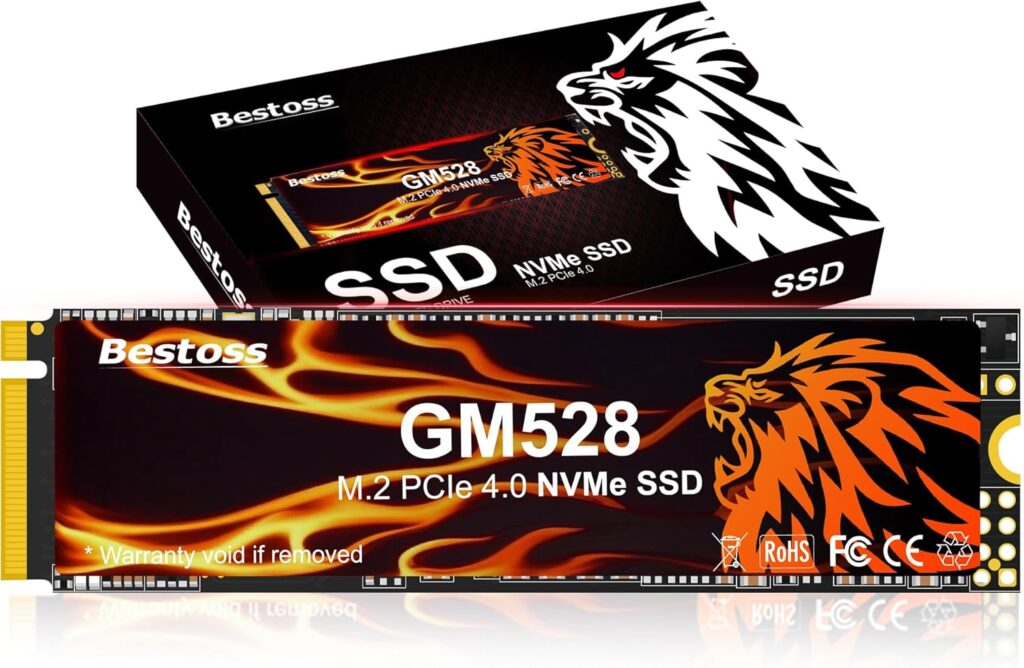 512GB M.2 SSD NVMe PCIe 2280 Internal Solid State Hard Drive, Up to 5000 MB/s, 3D NAND SLC Cache, SSD for Gaming PC Storage, Business Laptop, Home Entertainment, Creative Workflow GM528