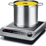 AMZCHEF Commercial Induction Cooktop, 1800W Countertop Burner with 18 Power&Temperature Setting, Double IGBT, Timer, Safety Function, Stainless steel Electric Hot Plate for Restaurant, Kitchen, Hotel