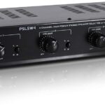 Pyle 4 Channel Speaker Selector Switch – Multi Zone A B Speaker Distribution Controller Box w/Independent Audio Source Volume Control, Supports Home Theater Stereo Amplifier Receiver System – PSLSW4