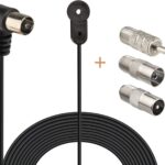 Bingfu FM Antenna 75 Ohm FM Antenna for Pioneer Onkyo Yamaha Marantz Bose Wave Music System Indoor Digital HD Radio FM Radio Bluetooth Stereo Receiver AV Audio Video Home Theater Receiver