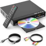DVD Players for TV with HDMI,Plays All Regions and Formats,CD Player for Home,Support 1080P Video/CD/DVD/VCD/JPEG/USB, Remote, HDMI and RCA Cables Included