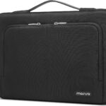 MOSISO 360 Protective Laptop Sleeve Bag Compatible with MacBook Air/Pro, 13-13.3 inch Notebook, Compatible with MacBook Pro 14 inch M4 M3 M2 M1 2024 2023 2022 2021 with 2 Same Front Pockets&Belt,Black