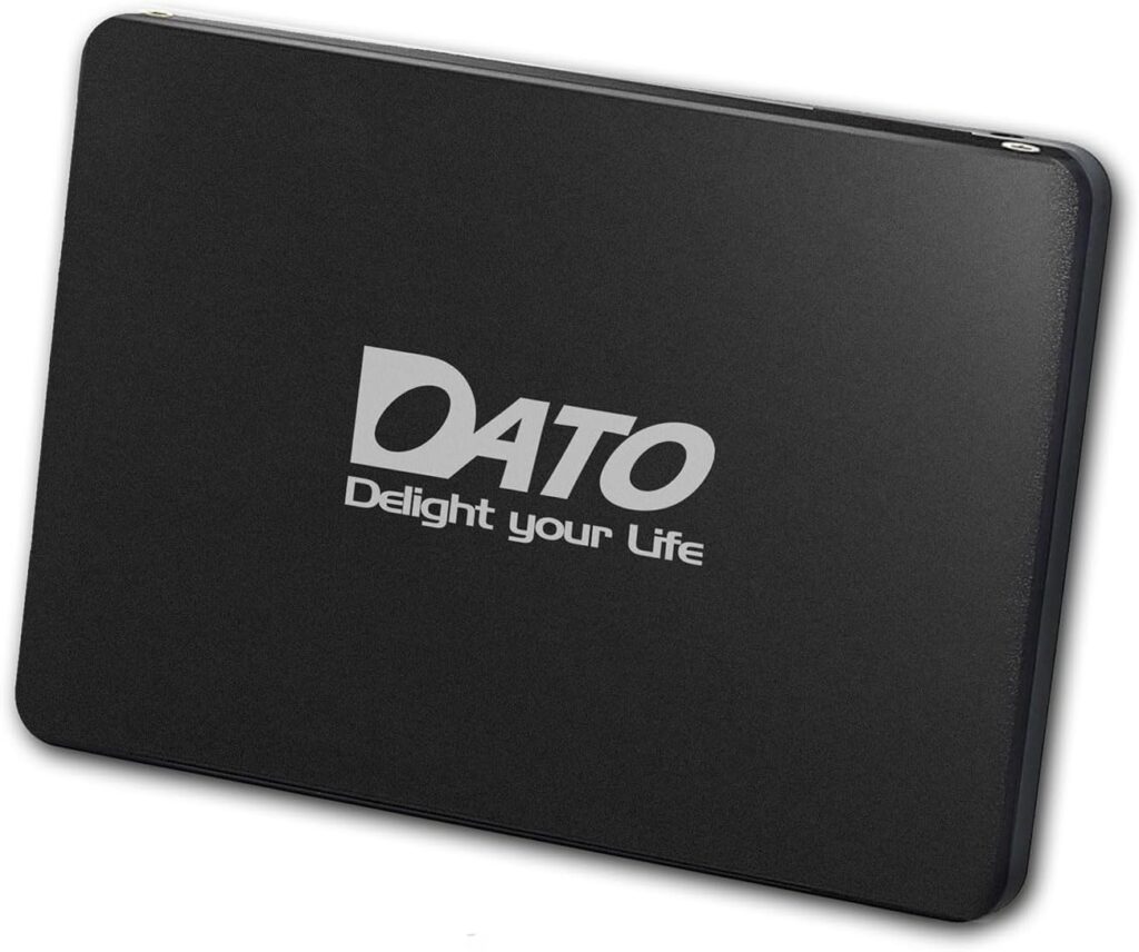 DATO 1TB SSD 2.5″ SATA III Internal Solid State Drive, 3D NAND, SLC Cache, Up to 535/500 MB/s, Compatible with Laptop & PC Desktop