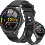Smart Watches for Women Men, 1.39″ HD IPS Touchscreen Smartwatch with 120 Sports Modes, Heart Rate/Sleep Monitor, IP67 Waterproof, Bluetooth Call & Music Control for iPhone/Android (Black)