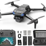 GPS Drone with 4k camera for adults,4.5’’ LCD Screen Controller, Brushless Motor, 60-Min Flight Time with 2 Batteries, SD Card Included, 5G FPV Quadcopter with Auto Return, Gift for Beginners