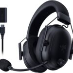 Razer BlackShark V2 HyperSpeed Wireless Gaming Headset: 2.4GHz, Bluetooth or USB – THX Spatial Audio – Titanium 50mm Drivers – 70 Hr Battery – for Xbox Series X, Series S, PS5, PC, Switch 2 – Black