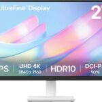 LG 27US500-W Ultrafine Monitor 27-Inch 4K UHD (3840×2160) HDR10 IPS Borderless Design Reader Mode Flicker Safe Switch App HDMI DisplayPort – White