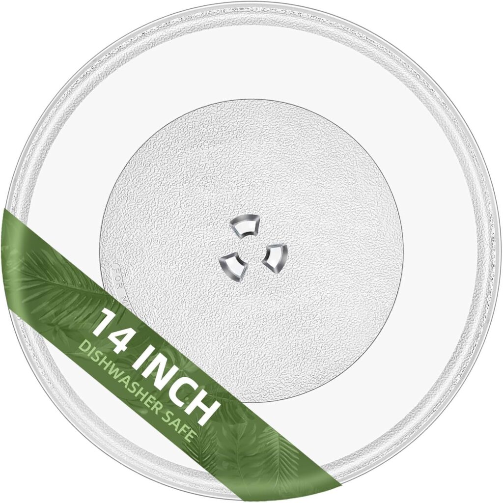 14″ Microwave Glass Plate for LG Microwave Plate MJS47373301, MJS47373302, MJS47373303, MJS47373304 Compatible With LG Microwave Plate Replacement