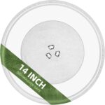 14″ Microwave Glass Plate for LG Microwave Plate MJS47373301, MJS47373302, MJS47373303, MJS47373304 Compatible With LG Microwave Plate Replacement