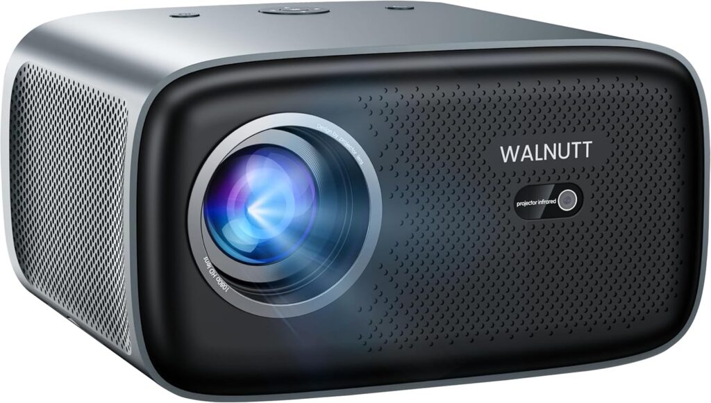 Netflix-Licensed 4K Smart Projector, Portable Outdoor TV Projector with WiFi and Bluetooth ,AI Auto Focus & Keystone, Movie Projector with 30W Dolby, Zoom, APPS, HDR10+, Ceiling Proyector Home Theater