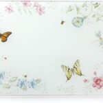 Lenox Butterfly Meadow Large Glass Cutting Board, 2.95 LB, Multi