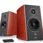 Edifier R2000DB Powered Bluetooth Bookshelf Speakers – Near-Field Studio Monitors 120W RMS Sound Monitor with Optical Input 5″ Large Woofer – Wood