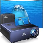 [ 2000 ANSI Auto Focus ] 4K Full HD Projector with WiFi and Bluetooth,XNoogo Outdoor Home Theater Projector,Auto 6D Keystone,50%Zoom,Support ARC,PPT,4K Movie Projector for TV Sticks/smartphones/USB/PC