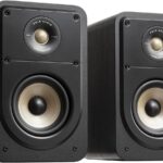 Polk Signature Elite ES15 Bookshelf Speaker Hi-Res Audio Certified Dolby Atmos & DTS:X Compatible 1-inch Tweeter & 5.25-inch Woofer Power Port for Effortless Bass Pair Stunning Black (Renewed)