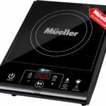 Mueller RapidTherm Portable Induction Cooktop, 1800W Hot Plate Electric Stove Top Burner. 8 Temp Levels, Auto-Off & Pot Detection, LED Display, Child Lock, 4 Programs, Burners for Cooking