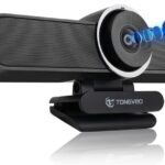 4K Webcam Conference Call TV Room Web Camera with Dual Microphones &Speaker, | All-in-One USB Video Camera, 116° Wide Angle, AI Auto Framing | Compatible with Zoom, OBS