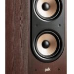 Polk Signature Elite ES60 Tower Speaker – Hi-Res Audio Certified, Dolby Atmos & DTS:X Compatible, 1″ Tweeter & Three 6.5″ Woofers, Power Port Technology for Effortless Bass, Contemporary Walnut