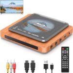 2025 Blu-ray Player with HDMI/AV Cables & Remote, Dolby Audio/DTS, 1080P | Plays Blu-ray A1, All DVDs (PAL) | USB, Retro Design