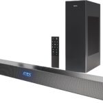 Philips Soundbar with Wireless Subwoofer, Dolby Atmos Sound bar for tv 2.1-Channel Bluetooth Surround Sound System for tv Home Theater Audio Speakers, DTS Play-Fi, Amazon Echo, Airplay 2,Compatible