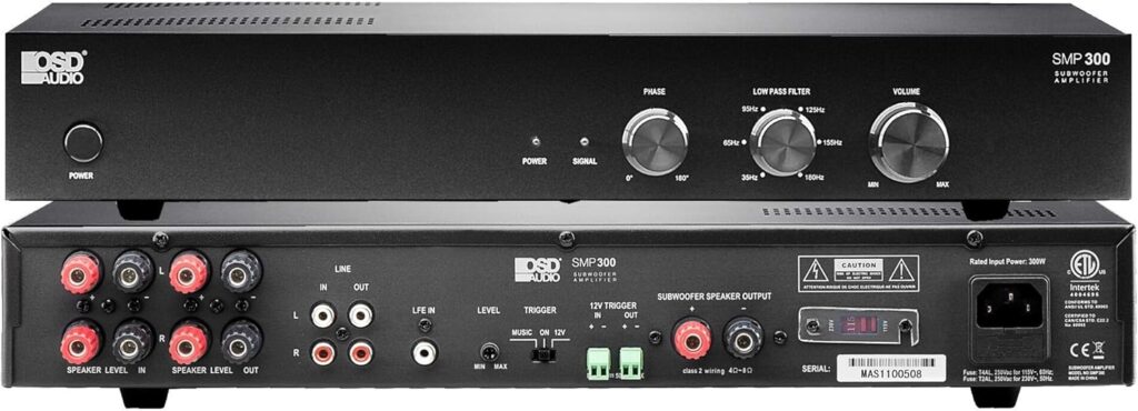 OSD Audio SMP300 Class D Digital Subwoofer Amplifier Rated at 500W Max