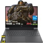 HP Victus Gaming Laptop 15.6″ FHD IPS 144Hz Intel 8-core i5-13420H (>i7-12650H) 16GB DDR4 1TB SSD GeForce RTX 4050 Backlit USB-C B&O Fast Charge Win11 w/ICP Accessory