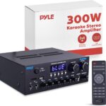 Pyle Wireless Bluetooth Streaming Amplifier, 200W Multi Channel Home Audio Receiver with Hi Def in/Out, Optical/Coaxial, FM Radio, USB/SD, AUX, RCA, Mic in, and BT/FM Antenna