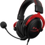 HyperX Cloud II – Gaming Headset, 7.1 Surround Sound, Memory Foam Ear Pads, Durable Aluminum Frame, Detachable Microphone, Works with PC, PS5, PS4, Xbox Series X|S, Xbox One – Red