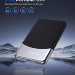 ORICO 1TB External SSD with 2 in 1 USB C Cable, Portable Solid State Drive USB 3.2 Gen 1 Up to 460MB/s, Dust and Drop Resistance, Reliable Storage for USB-C Smartphone, PC, Tablet, Labtop – M25PRO