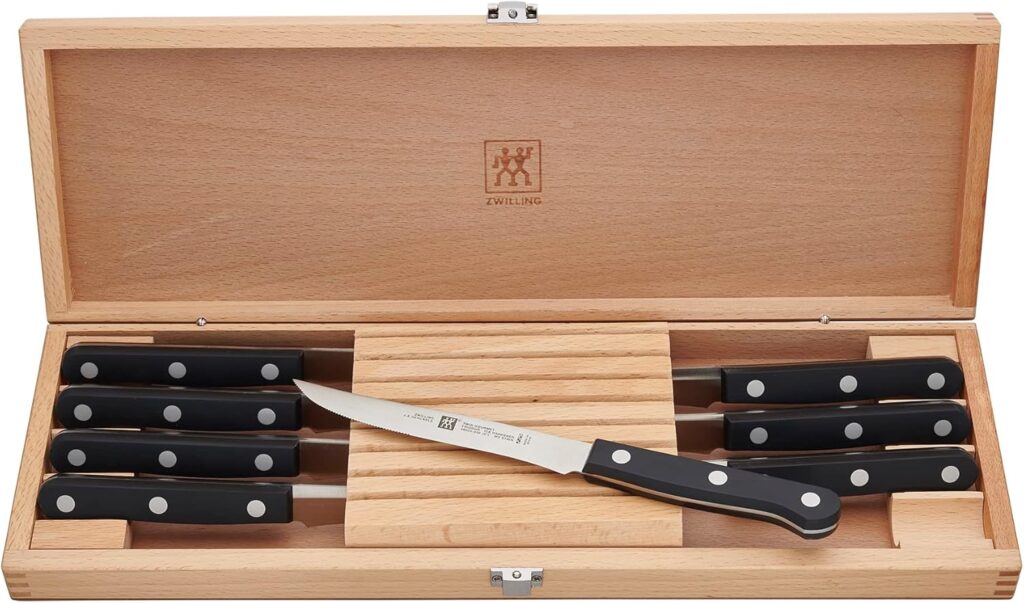 ZWILLING TWIN Gourmet Classic 8-pc Steak Knife Set with Wood Case