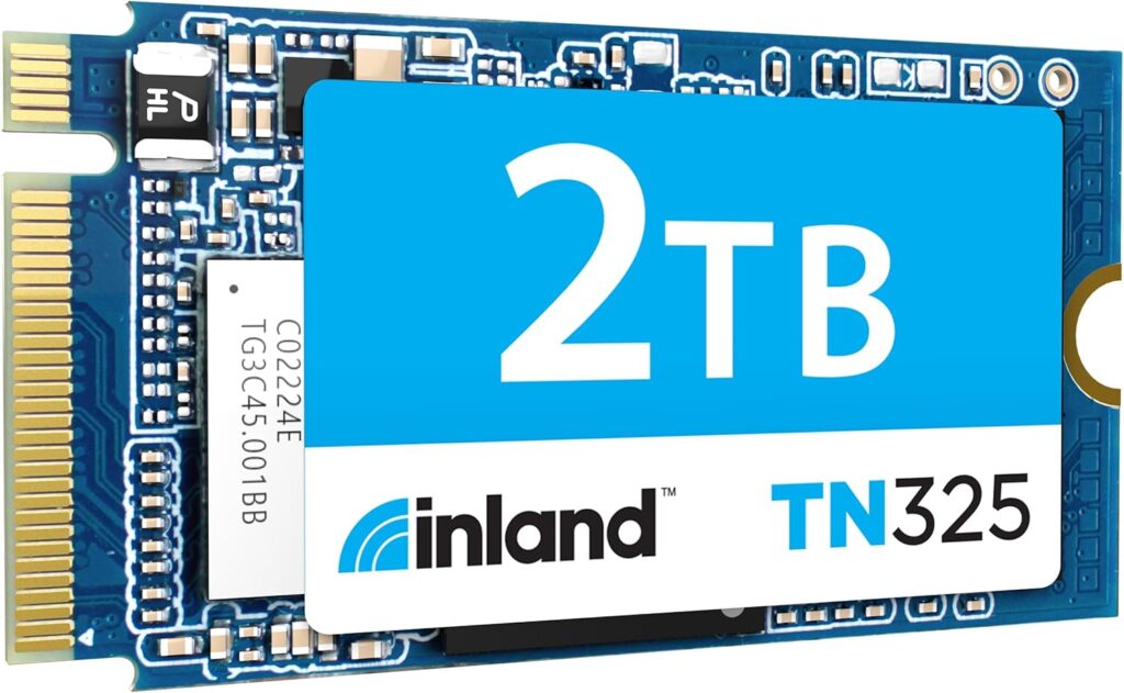 INLAND M.2 2242 2TB SSD NVMe PCIe Gen 3×4 Internal Solid State Drive 3D NAND TLC Read/Write Speed Up to 2,400/2,100 MB/s