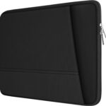 TEDNETGO Laptop Sleeve 15.6 inch, Upgrade Sturdy Portable Monitor Computer Laptop Case, Carrying Sleeve Bag Briefcase Bag 15.6” with Pockets for MacBook PC Mac HP Lenovo Dell Asus Xbox Switch, Black