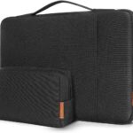 DOMISO Laptop Case Laptop Sleeve Cover for 16 inch MacBook Pro M4/M3/M2/M1 Pro/Max A3403 A3186 A2991 A2780 A2485 A2141,Compatible with 15.6 inch HP Lenovo Dell XPS 16 with Small Case, Black