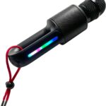 Move Mic by Singing Machine – Bluetooth Karaoke Microphone & Speaker with LED Lights, 22 Voice FX & Rechargeable Battery – Portable Mic for Dorm Parties, Family Fun, Kids, and Teens