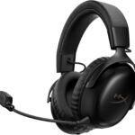 HyperX Cloud III S – Wireless Gaming Headset for Multi-Platform, 2.4GHz, Bluetooth, Battery Life up to 120 Hours 2.4GHz / 200 Hours Bluetooth, 53mm Angled Drivers, Detachable Mic – Black