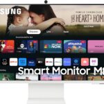 SAMSUNG 32-Inch M8 (M80D) Series 4K UHD Smart Monitor with Streaming TV, Speakers, HDR10+, AI Upscaling, USB-C, Ergonomic Stand, SlimFit Camera, Gaming Hub, LS32DM801UNXZA, 2024