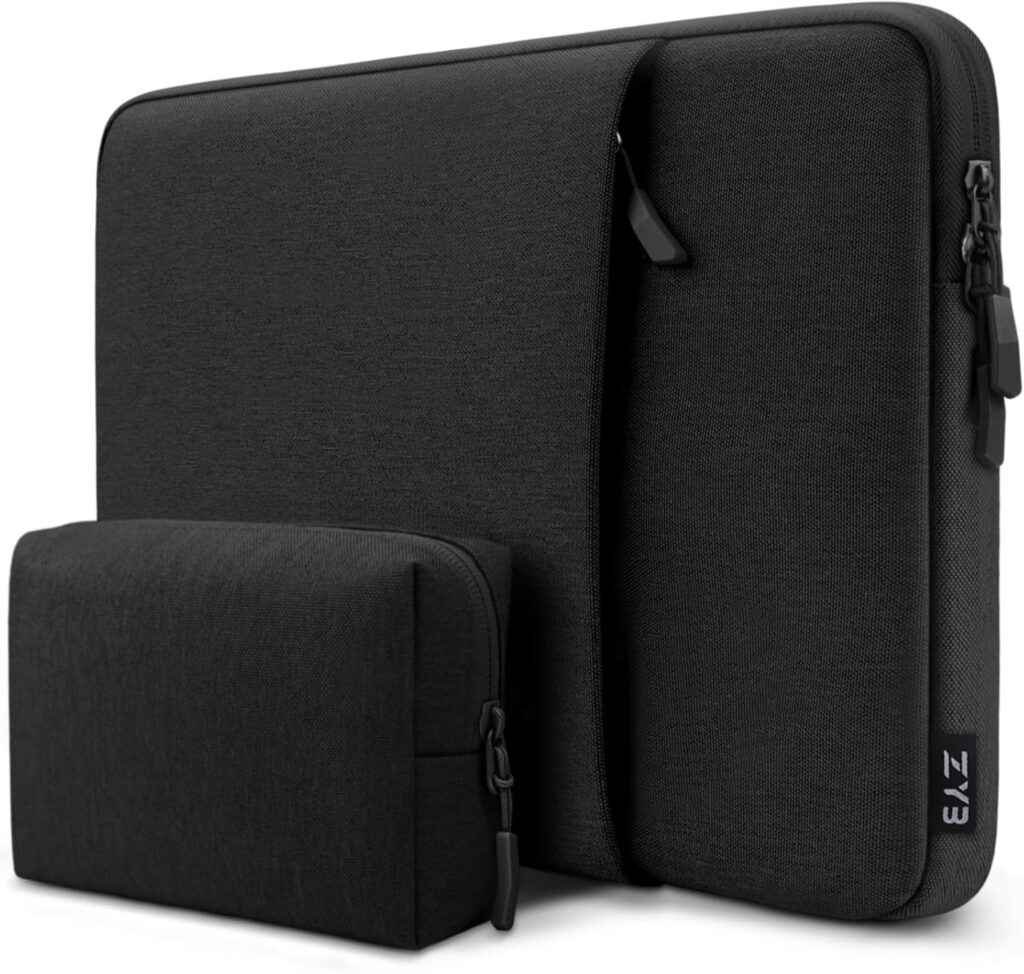 ZYB Laptop Case 16 Inch,16 Inch Laptop Sleeve for 16 Inch Notebook MacBook Pro 16 Lenovo ThinkBook/IdeaPad/ThinkPad HP Dell Acer ASUS etc Waterproof Computer Sleeve with Pocket & Accessory Bag-Black