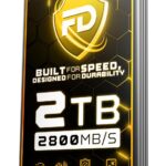 Fantom Drives Extreme 2TB External SSD – 2800MB/s, Thunderbolt 3 and 4, USB Type-C, Aluminum, 3D NAND TLC, TB3X-2300N2TB