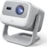 JMGO N1S 4K Smart Portable Projector, Triple Laser, 1100 ISO Lumens, Gimbal Instant Auto Focus, Google TV, Netflix, 110% BT.2020, HDR10, 10W Dolby Audio, Blu-ray 3D, 200″ for Home, Outdoor, Gaming