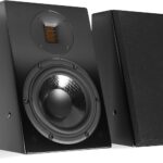 Aperion Audio Theatrus TC65 2-Way 6.5″ Height/Surround Speaker Pair for Dolby Atmos Home Theater Surround Sound System(Stealth Black)