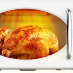 Emerson MWRG0901W 0.9 Cu. Ft. Retro Microwave with 1,000W Grill Function, 800W Cooking Power, LED Display, 5 Power Levels, 8 Auto Menus, Glass Turntable, Child Lock, White Countertop Design