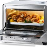 6-in-1 Air Fryer Toaster Oven Combo, 12.7 QT Stainless Steel Air Fryer with Steam Infusion, Mild Steaming Convection Toaster Oven with Fast Preheat, Air Fry, Grill, Bake, Broil, Heat